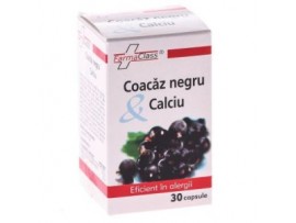 Farmaclass - Coacaz negru & calciu 30 cps